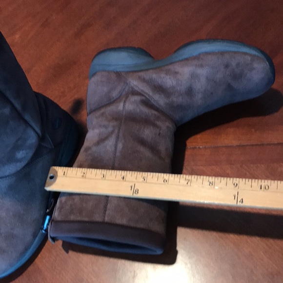 Merrell brown leather faux fur winter boots shoes size 7 - Picture 14 of 16